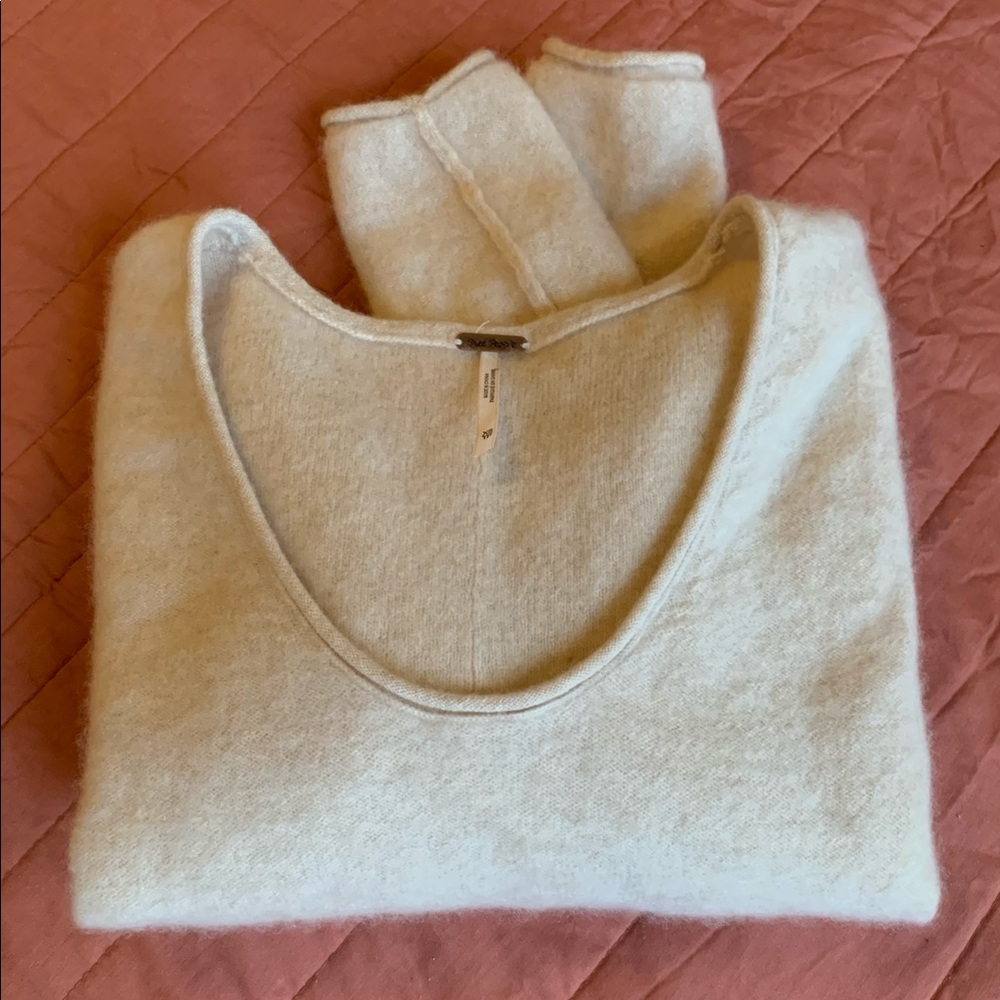 Free People Crop Cashmere Sweater